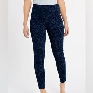SPANX Blur Leopard Print Jean-ish Leggings